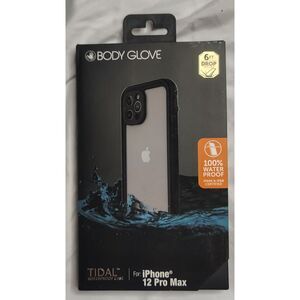 Body Glove Tidal Waterproof Phone Case for iPhone 12 Pro Max - Black/Clear NIB
